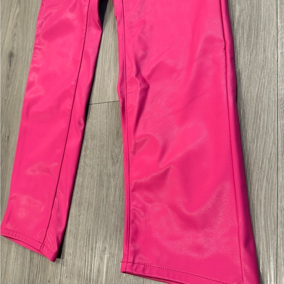 Judy Blue Tummy Control Faux Leather Pants in Hot Pink size 0/24 NWT new tags - Picture 12 of 12
